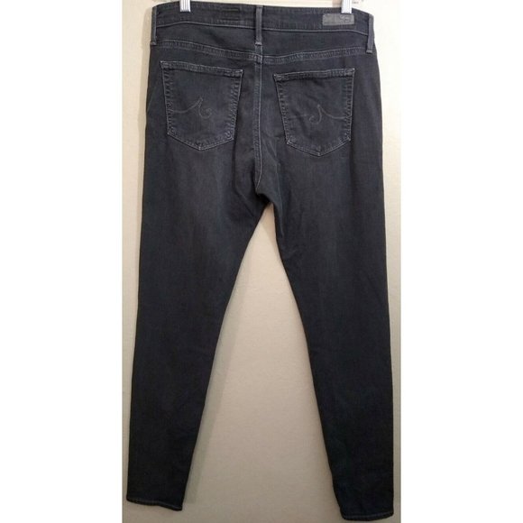 AG Adriano Goldschmied Womens Grey Farrah Dark Wash Skinny High Rise Jeans 29 R - Picture 6 of 12